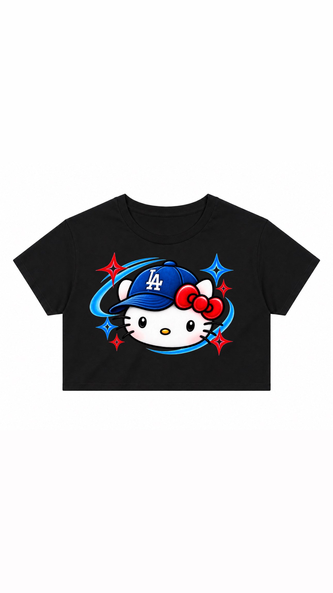 Hello Kitty Dodgers Women’s Crop Tee