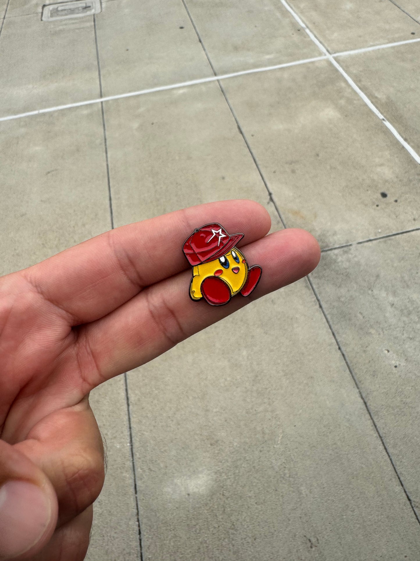 Kirby Pin (Red Stros Hat)