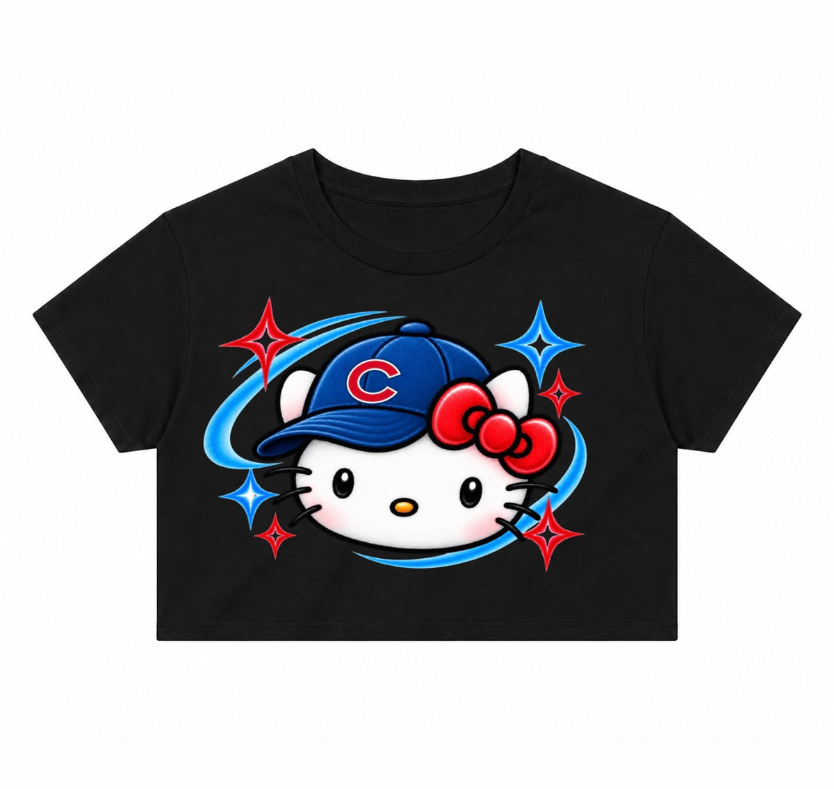 Hello Kitty Chicago Cubs Crop Top