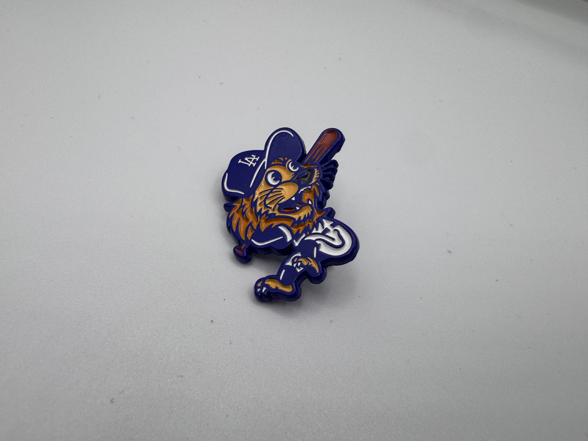 Kings Mascot Swing Dodgers Pin