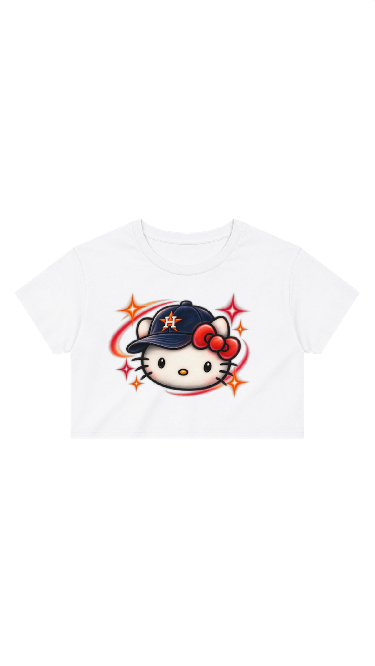 Hello Kitty Astros Crop Tee
