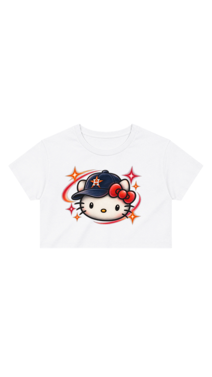 Hello Kitty Astros Crop Tee