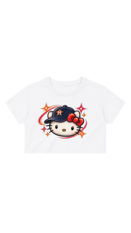 Hello Kitty Astros Crop Tee