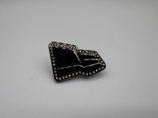 New Era Logo Cover Metallic Black