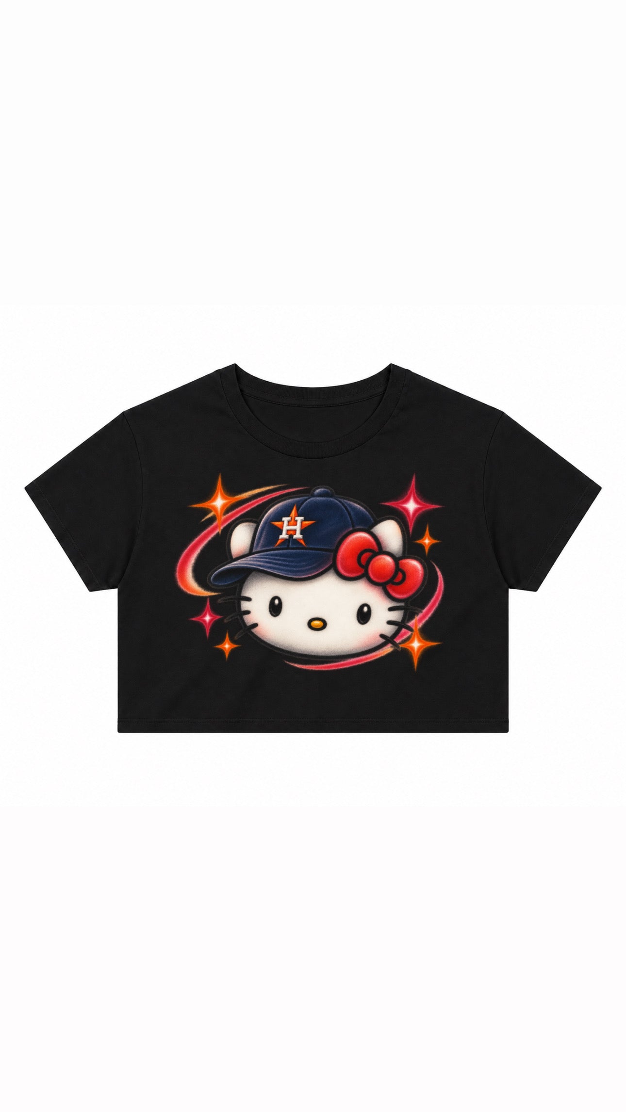 Hello Kitty Astros Crop Tee