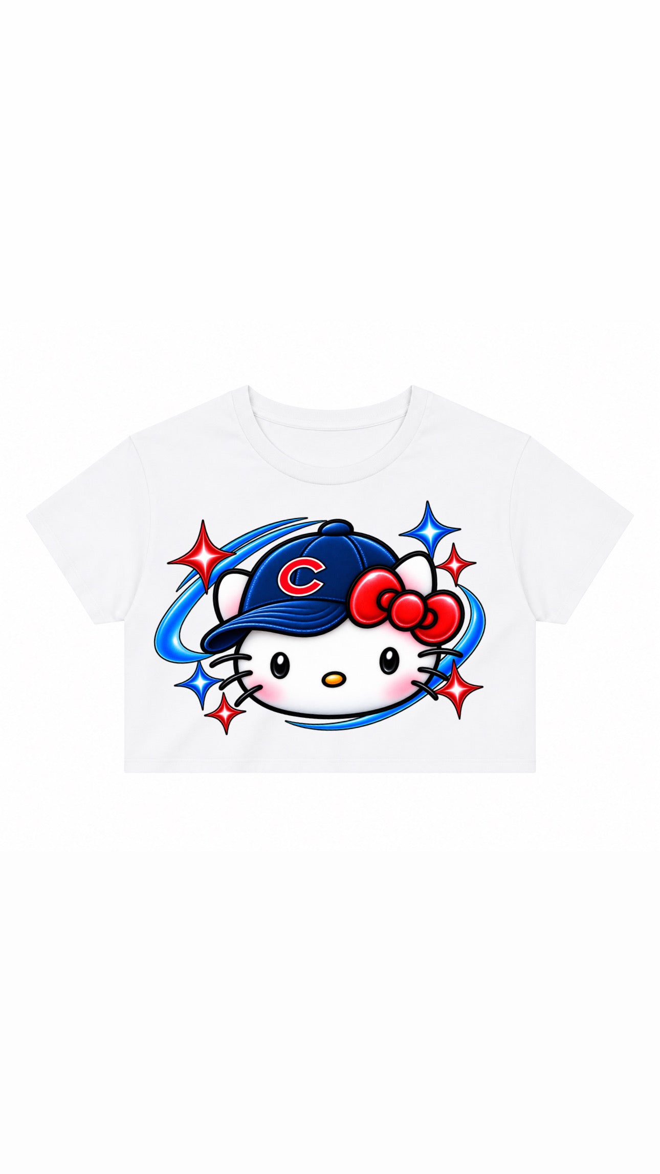 Hello Kitty Chicago Cubs Crop Top