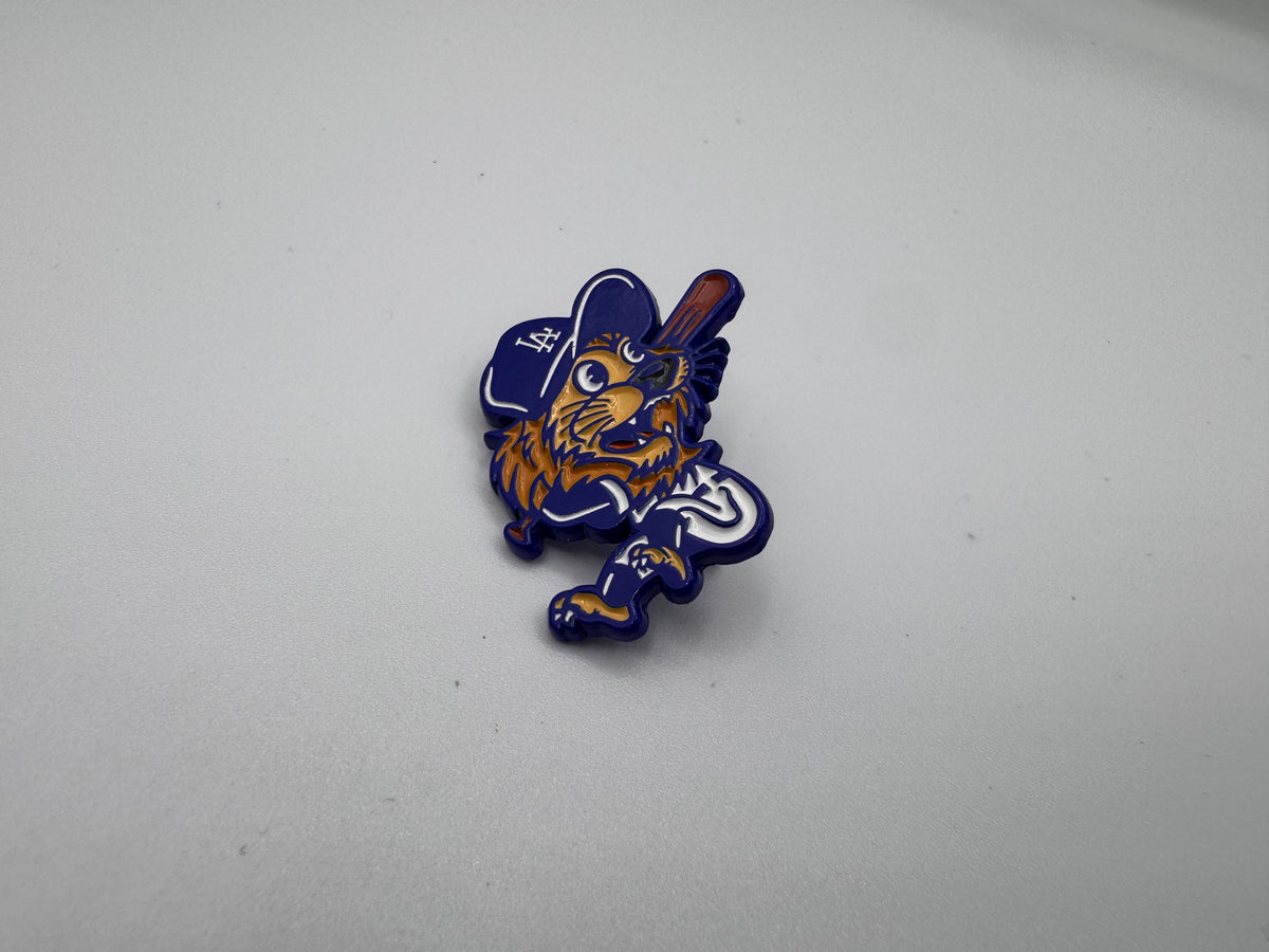 Kings Mascot Swing Dodgers Pin